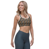 Floral All-Over Print Stylish Sports Bra – Comfortable & Trendy Activewear for Every Workout