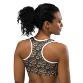 Floral All-Over Print Stylish Sports Bra – Comfortable & Trendy Activewear for Every Workout