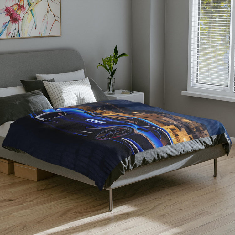 Luxury Velveteen Microfiber Blanket for Car Enthusiasts, Cozy Home Decor, Perfect Gift for Birthdays, Father&