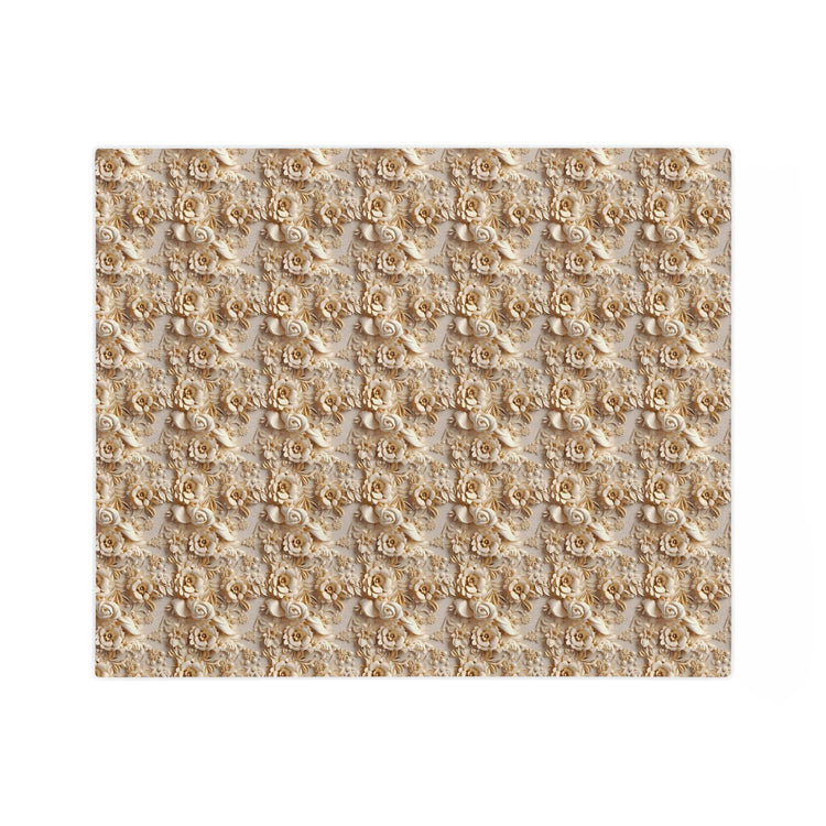 Elegant Velveteen Microfiber Blanket for Cozy Comfort, Luxurious Home Decor, Gift for Weddings, Valentine&