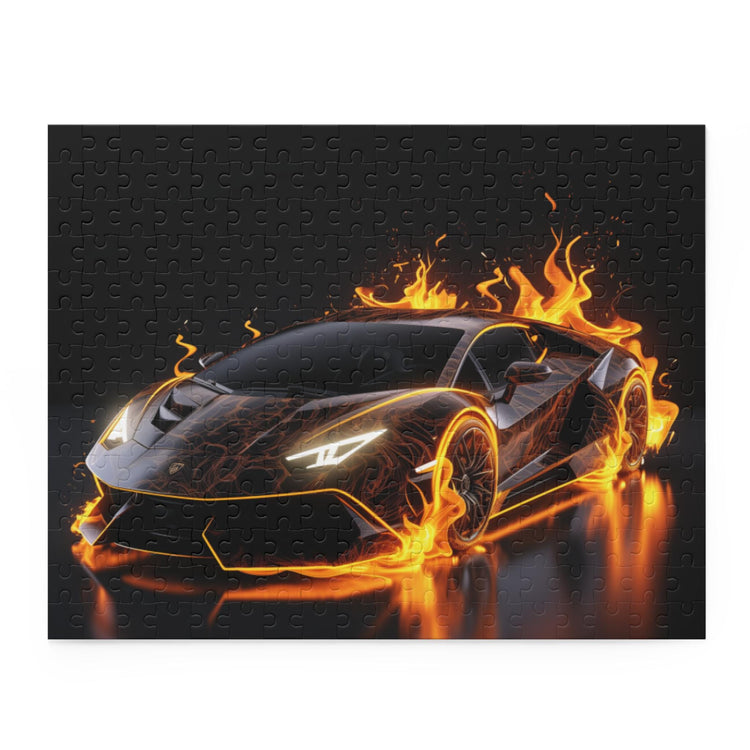 Flame-Infused Sports Car Puzzle | Perfect Gift for Car Lovers, 120-Piece, 252-Piece, 500-Piece, Family Fun, Racing Enthusiasts
