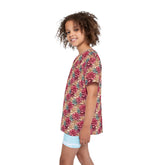 Kids Floral Sports Jersey, Cute Activewear for Boys & Girls, Ideal for Birthdays, Sports Events, Summer Fun, Playful Vibes