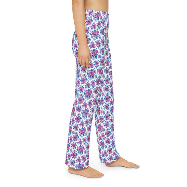 Floral Kids Lounge Pants - Cozy Sleepwear, Play Pants, Gifts for Birthdays, Summer Vibes, Relaxing Days, Holiday Pajama Pants, girl