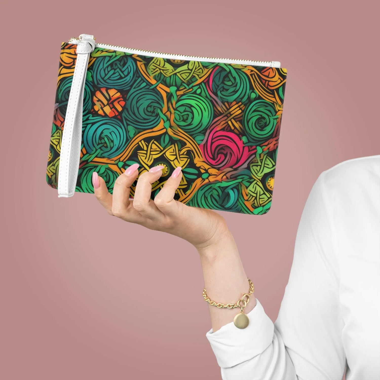 Colorful Boho Clutch Bag for Festivals, Date Night, Stylish Accessory, Gifts for Her, Summer Outings, Handmade Pouch The Aurora Touch