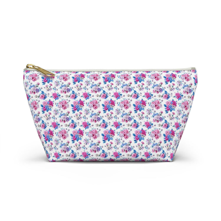 Floral Accessory Pouch, Makeup Bag, Cosmetic Bag, Travel Organizer, Gift for Her, Flower Print Pouch
