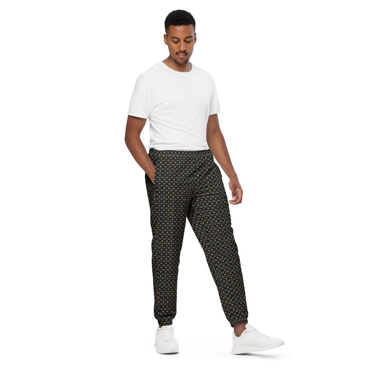 Stylish All-Over Print Men’s Track Pants | Trendy Activewear | Comfortable and Breathable | Custom Pattern Joggers | Streetwear Essential