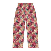Bohemian Floral Pajama Pants, Cozy Lounge Pants, Indoor Wear, Flower Print Sleepwear, Gift for Her, Relaxation Outfit