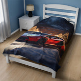 Lamborghini Holiday Velveteen Plush Blanket, Luxury blankets, Xmas Blankets, Bedroom Blanket, Couch Throw, Boys Bedroom, Car Lover Gift