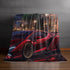 Luxury Sports Car Velveteen Plush Blanket, Cozy Throw for Car Lovers, Great Gift for Birthdays, Home Décor, Movie Nights