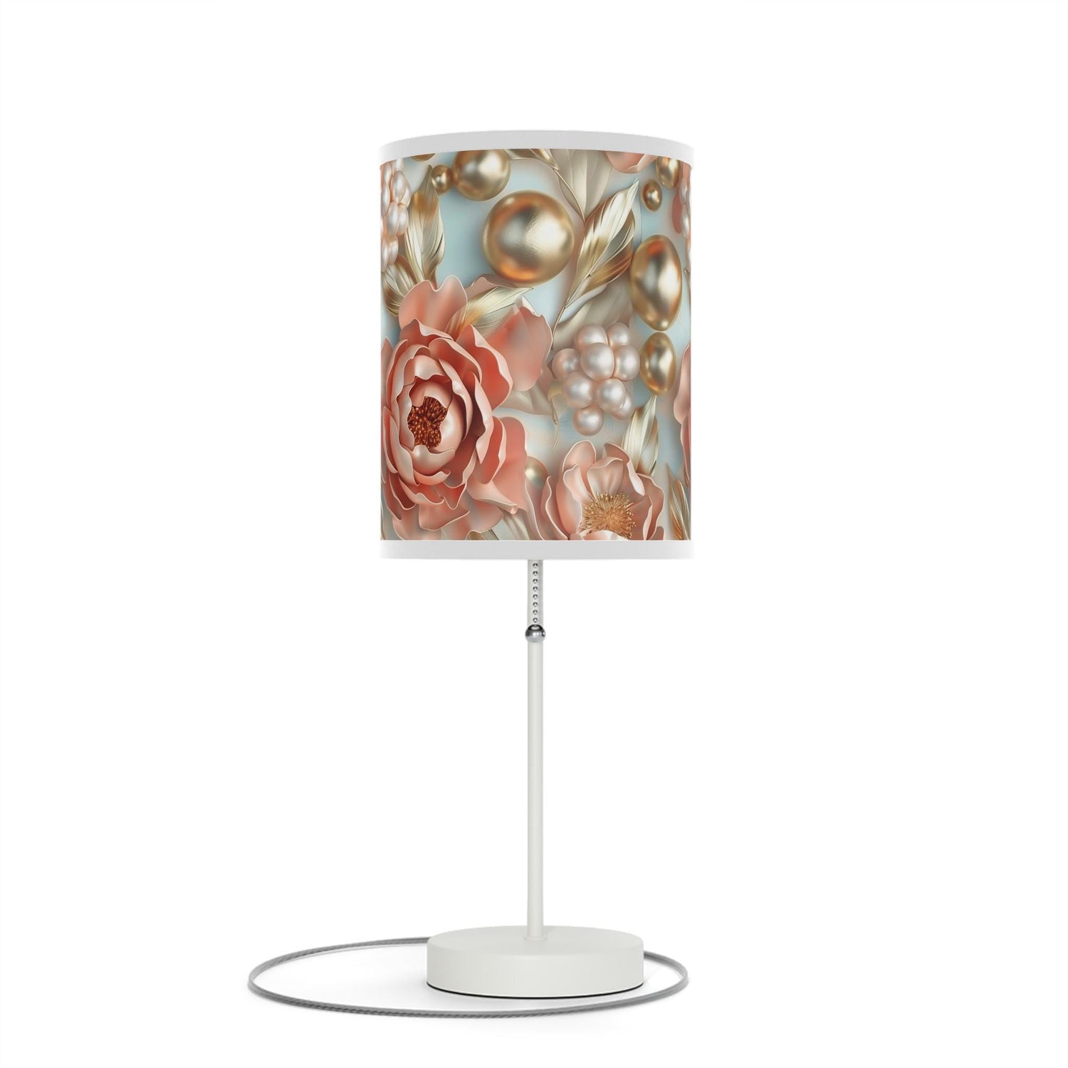 Floral Table Lamp, Elegant Decor, Bedside Lighting, Home Gift, Bedroom Decoration, Modern Lighting Fixture, Flower Design