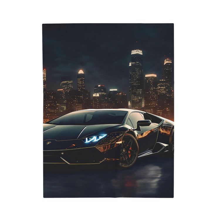 Luxury Car Themed Velveteen Plush Blanket, Cozy Throw for Car Lovers, Perfect Gift for Man Cave, Car Enthusiasts, Home Decor Accent