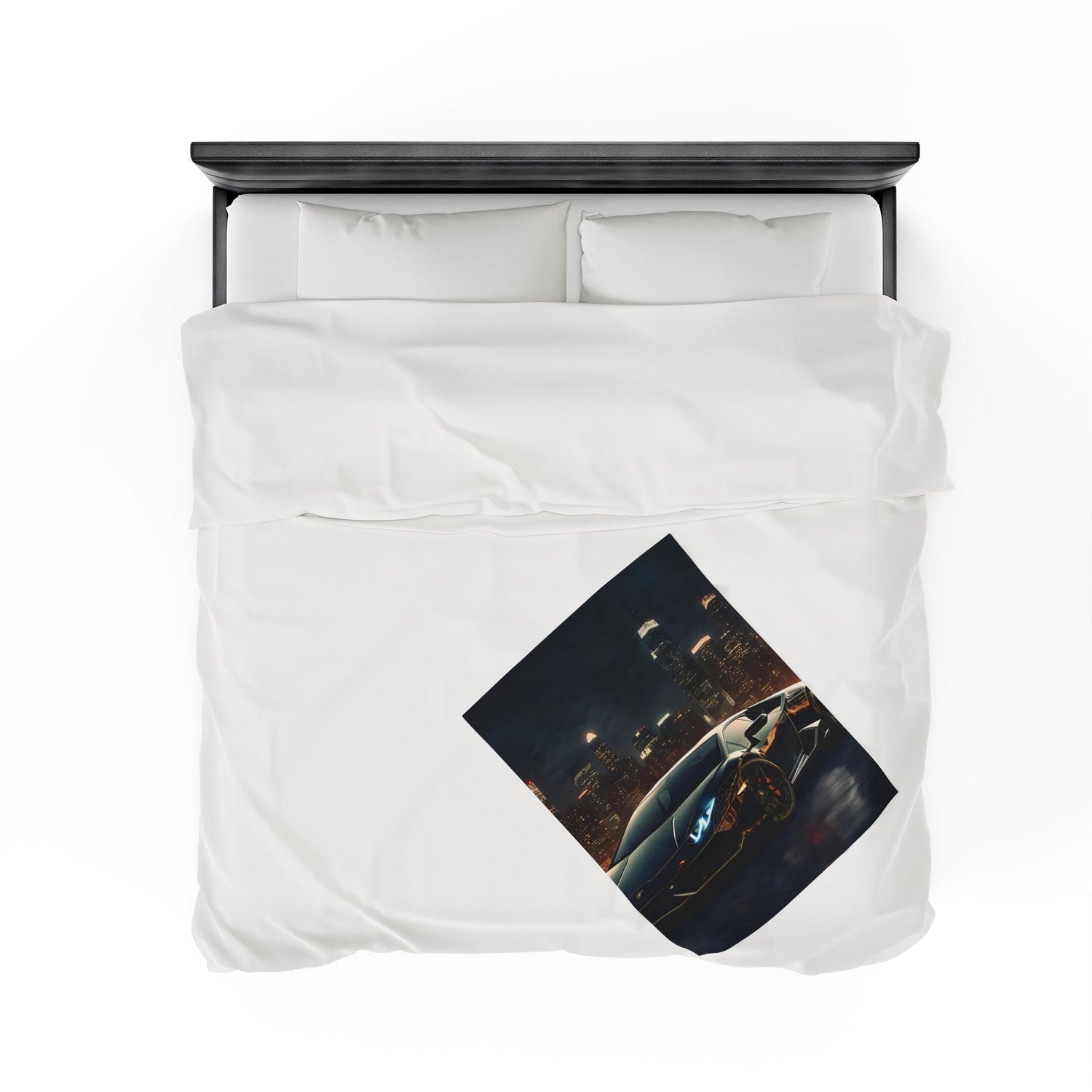Luxury Car Themed Velveteen Plush Blanket, Cozy Throw for Car Lovers, Perfect Gift for Man Cave, Car Enthusiasts, Home Decor Accent