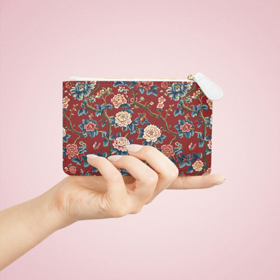 Elegant Floral Mini Clutch Bag, Stylish Purse, Makeup Organizer, Gift for Her, Wedding, Date Night