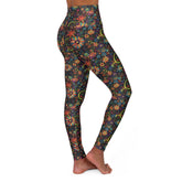 Bohemian High Waisted Yoga Leggings, Comfortable Activewear Tights, Fit for Yoga, Pilates, Fitness, Dance, Workout