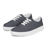 Men’s Geometric Pattern Casual Lace-Up Canvas Shoes – Trendy, Comfortable & Stylish Footwear for Everyday Wear