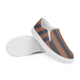 Men’s Geometric Pattern Slip-On Canvas Shoes – Stylish, Comfortable, and Versatile Fashion Sneakers for Every Occasion