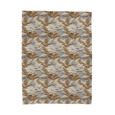 Cozy Velveteen Plush Blanket - Soft Floral Pattern Throw for Home Decor, Gift for Weddings, Birthday, Housewarming, Snuggling