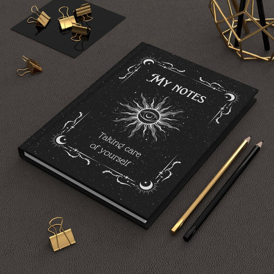 Mystical Self-Care Hardcover Journal - Spiritual Notebook, Daily Planner, Writing Journal, Gift for Students, Journaling