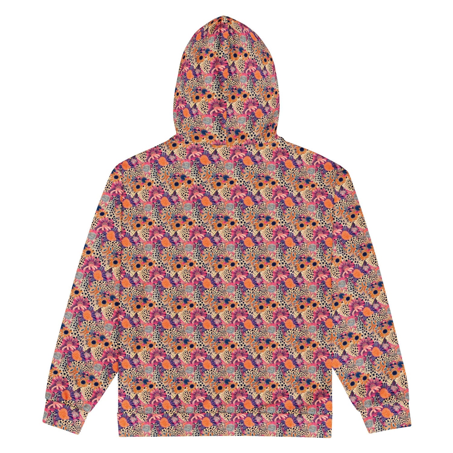Color Burst: Unisex Vibrant All Over Print Zip Hoodie