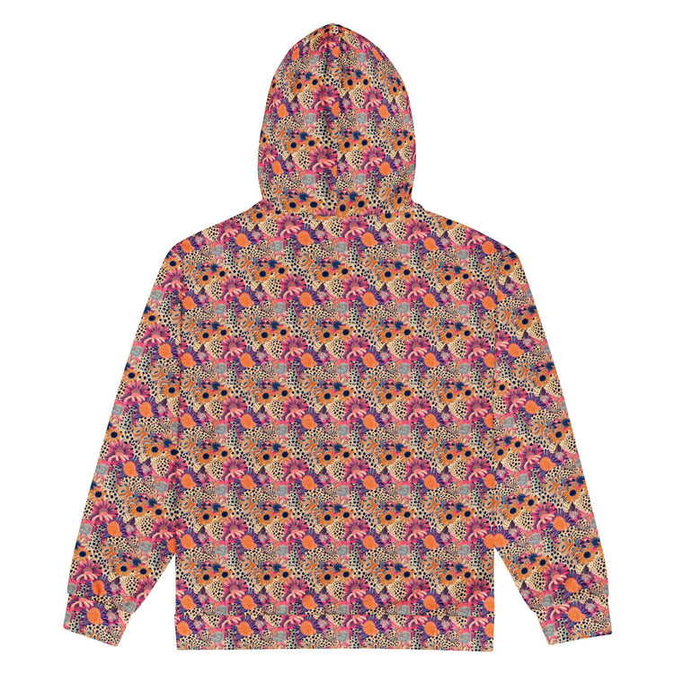 Color Burst: Unisex Vibrant All Over Print Zip Hoodie