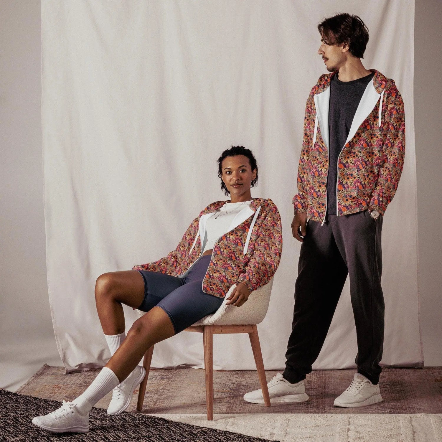 Color Burst Unisex Zip Hoodie - Vibrant All Over Print Sweatshirt for Men & Women – Bold, Comfortable, and Stylish The Aurora Touch