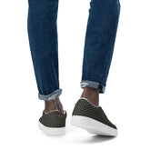 Geometric Stylish Men’s Slip-On Canvas Shoes | Trendy Casual Footwear for Men | Fashionable Comfortable Sneakers | Unique Modern Design