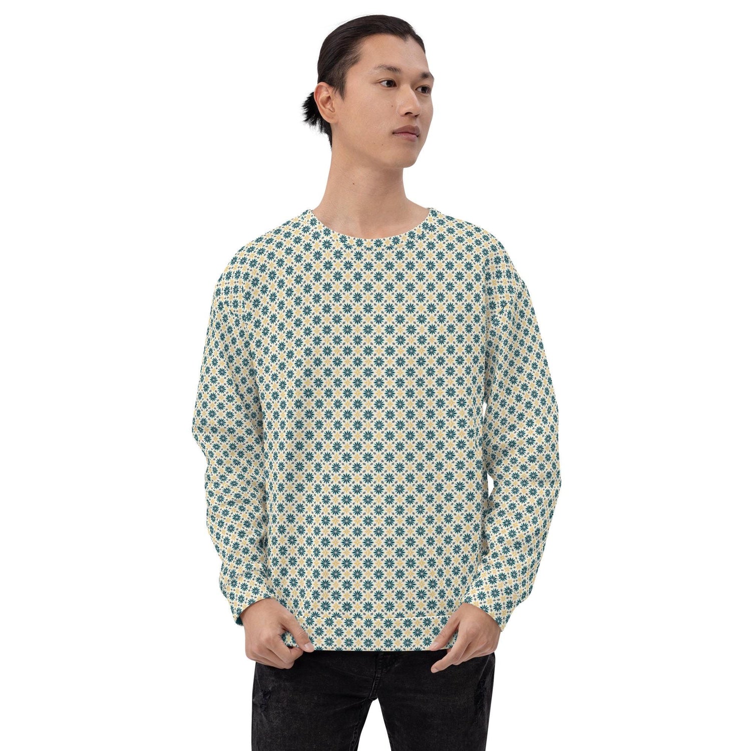 Men’s All-Over Print Casual Sweatshirt | Fashionable Unisex Pullover | Trendy Graphic Hoodie | Cozy, Comfortable & Stylish Sweatshirt