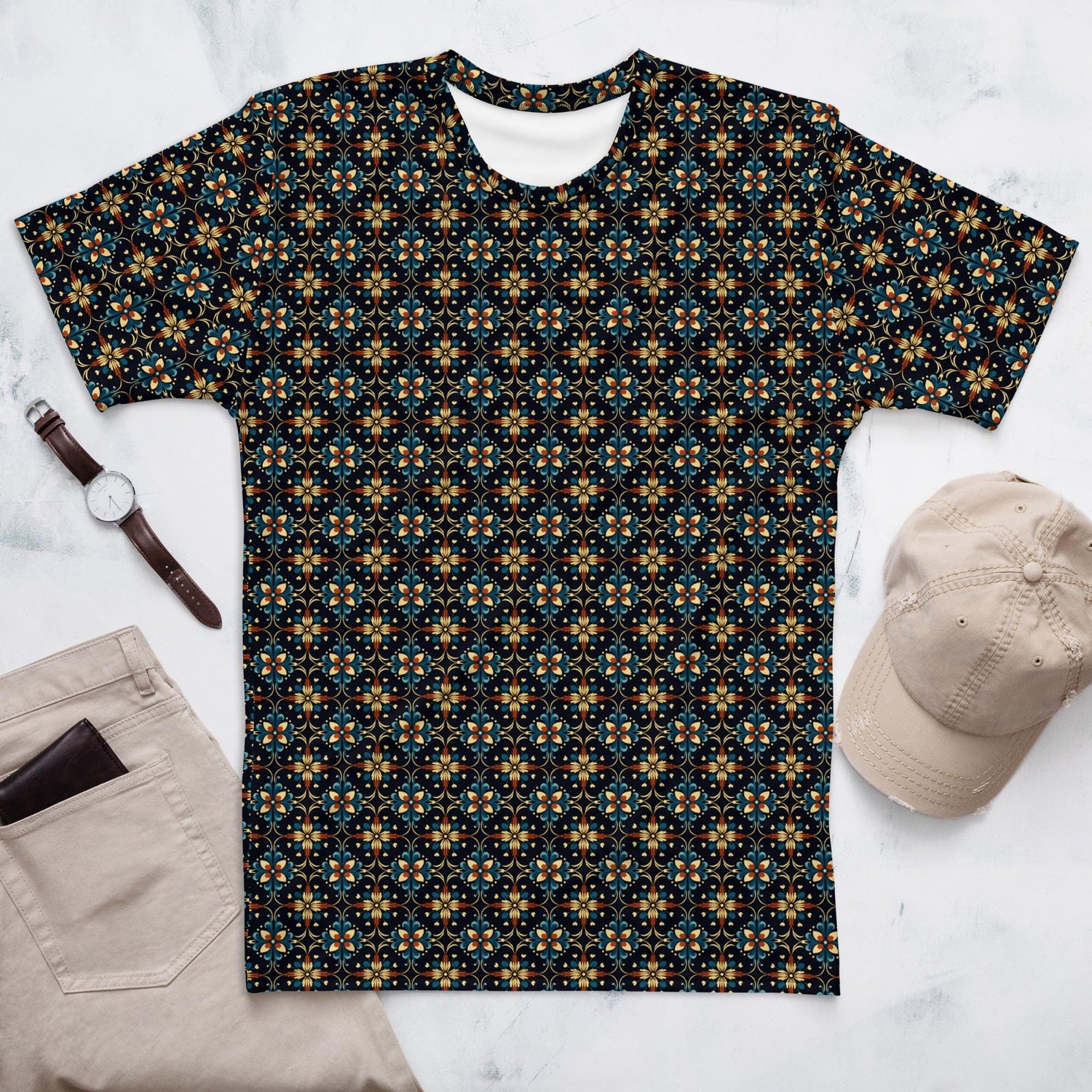 Stylish Geometric All-Over Print Men&