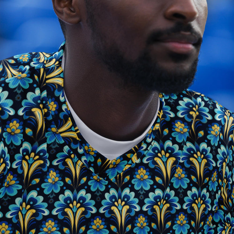 Bright Colorful Recycled Men’s Sports Jersey | Stylish, Eco-Friendly Activewear | Trendy Athletic Shirt | Comfortable, Fashion Sportswear