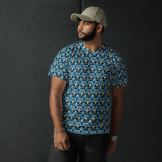 Bright Colorful Recycled Men’s Sports Jersey | Stylish, Eco-Friendly Activewear | Trendy Athletic Shirt | Comfortable, Fashion Sportswear