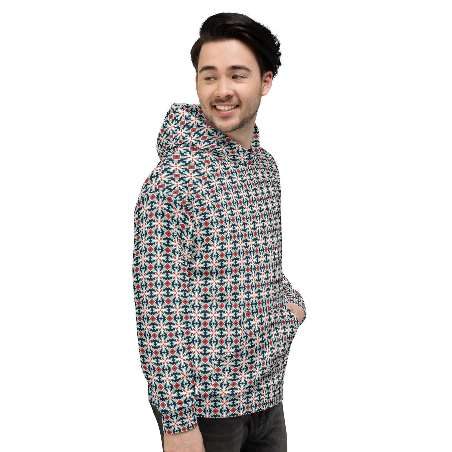 Vibrant All-Over Print Hoodie for Men - Ultra-Soft, Comfortable, Stylish - Perfect for Casual Wear & Bold Fashion Statements
