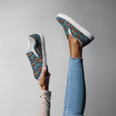 Pretty Women’s All-Over Print 3D Floral Slip-On Canvas Shoes – Stylish, Comfortable & Versatile Sneakers for Everyday Wear