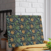 Artisan Floral Glass Cutting Board - Elegant Kitchen Decor, Gift for Foodies, Housewarming, Cooking Essentials, Unique Home Decor