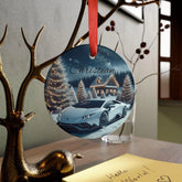 Personalized Acrylic Ornament with Car Design, Custom Holiday Decoration, Unique Gift for Car Lovers, Tree Decor, Keepsake, Lamborghini The Aurora Touch