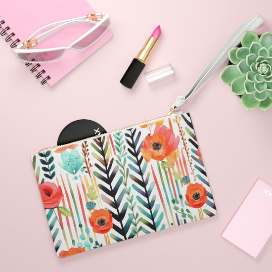 Floral Print Clutch Bag - Chic Handbag for Women, Perfect for Parties, Evenings Out, Gift for Her, Spring Accessories