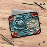 Floral Laptop Sleeve- Stylish Tech Accessory for Home, Office or Travel, Perfect Gift for Students or Professionals, 3D Vibrant Nature