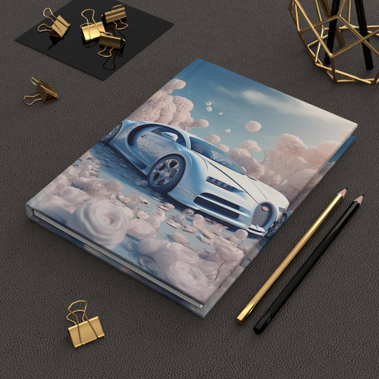 Luxury Bugatti Hardcover Journal Matte Finish, Elegant Writing Book, Car Portrait, Personal Notebook, Perfect for Writers & Notetaking