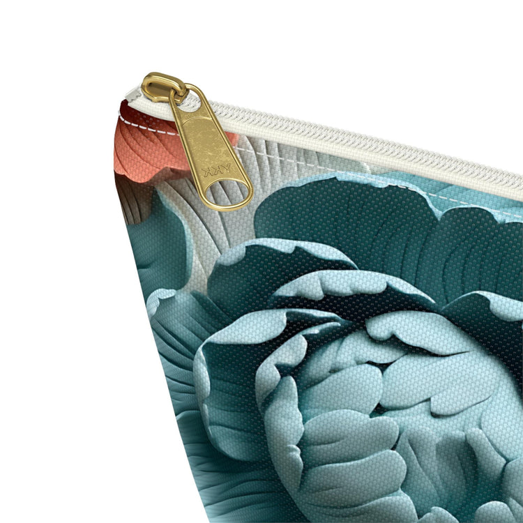 Floral Accessory Pouch, Stylish Makeup Bag, Travel Organizer, Gift for Her, Spring Floral Design, Cute Toiletry Bag