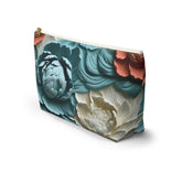 Floral Accessory Pouch, Stylish Makeup Bag, Travel Organizer, Gift for Her, Spring Floral Design, Cute Toiletry Bag