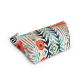 Floral Accessory Pouch - Nature-Inspired Makeup Bag, Travel Organizer, Gift for Her, Summer Vibes, Floral Print, Boho Style