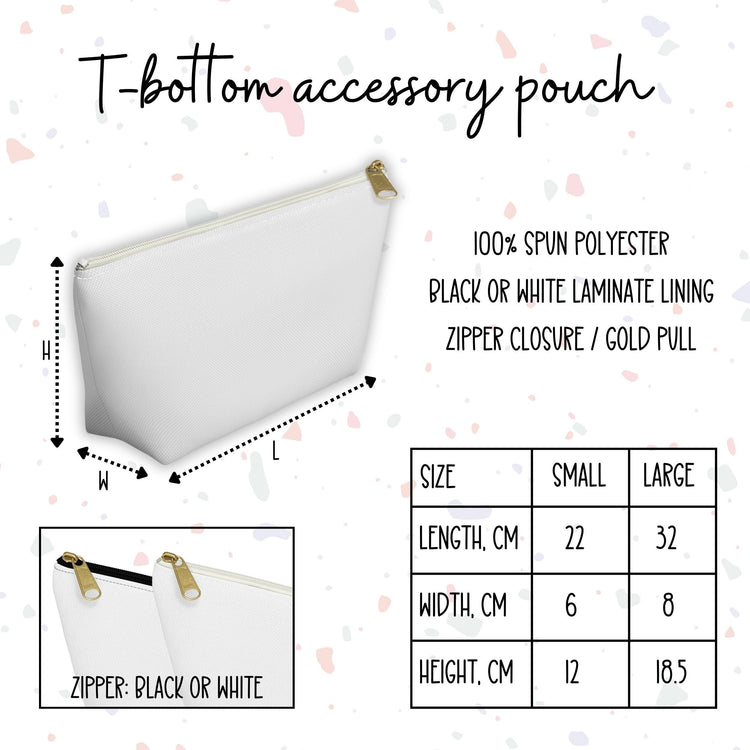 Floral Accessory Pouch - Nature-Inspired Makeup Bag, Travel Organizer, Gift for Her, Summer Vibes, Floral Print, Boho Style