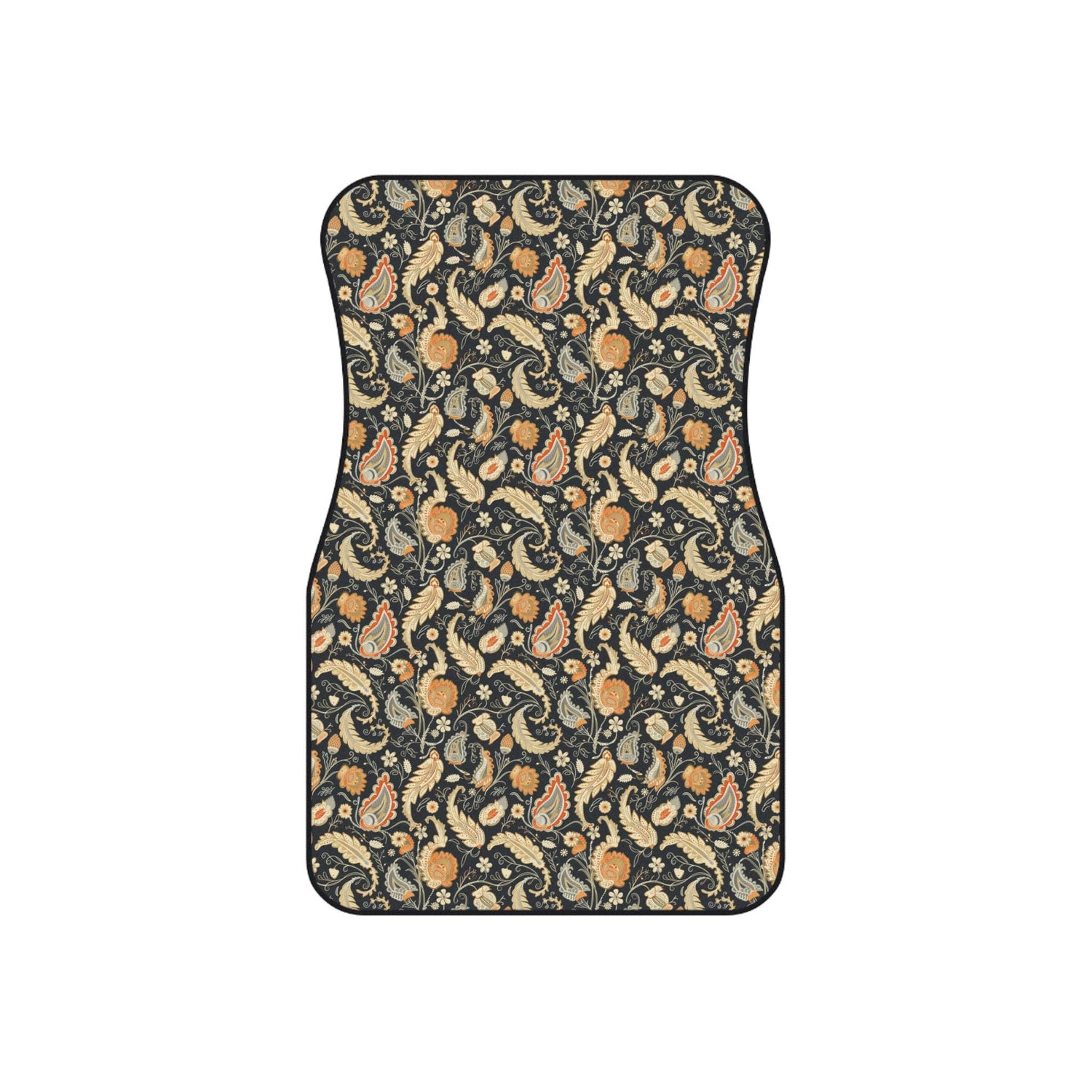 Bohemian Car Mats Set of 4, Artistic Auto Flooring, Vintage Style Car Accessories, Unique Gift for Travelers, Car Decor