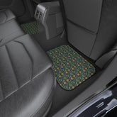 Floral Car Mats Set, Vibrant Auto Accessories, Unique Car Decor, Gift for Car Lovers, Stylish Floor Mats, Perfect for Road Trips