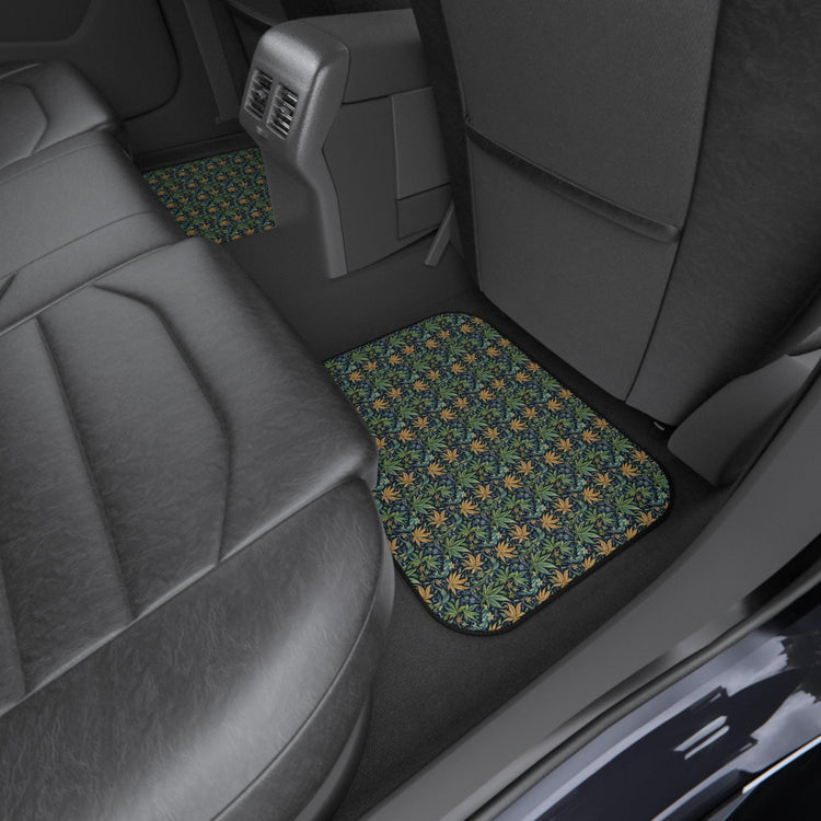 Floral Car Mats Set, Vibrant Auto Accessories, Unique Car Decor, Gift for Car Lovers, Stylish Floor Mats, Perfect for Road Trips