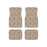 Floral Car Mats Set of 4, Elegant Car Accessories, Nature Inspired Vehicle Decor, Gifts for New Car Owners, Flower Design Floor Mats