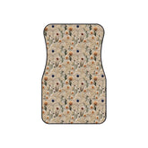 Floral Car Mats Set of 4, Elegant Car Accessories, Nature Inspired Vehicle Decor, Gifts for New Car Owners, Flower Design Floor Mats