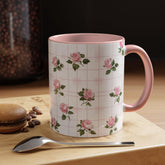 Charming Floral Accent Coffee Mug - Perfect for Tea Lovers, Gift Ideas, Mothers Day, Unique Home Decor, Floral Kitchenware