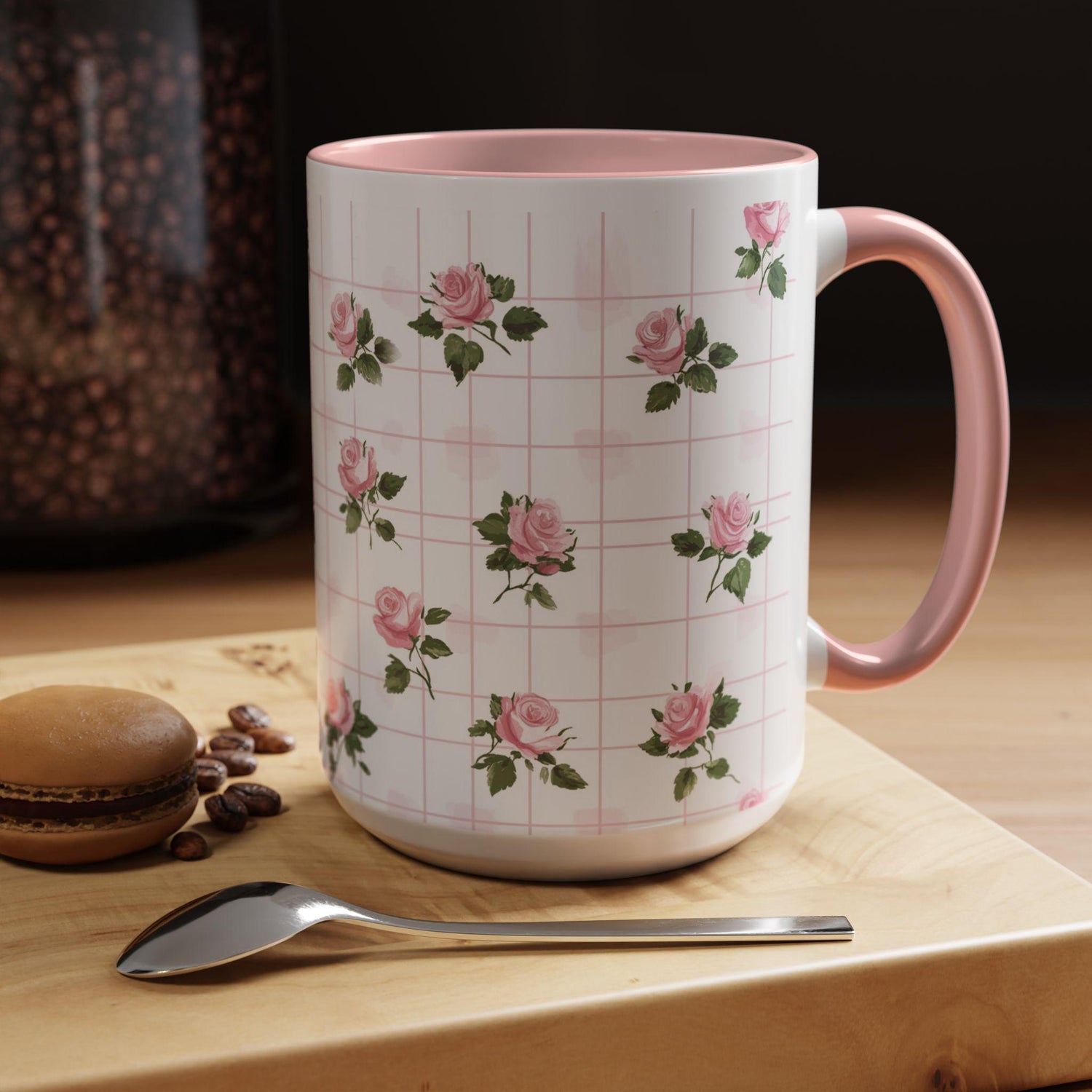 Charming Floral Accent Coffee Mug - Perfect for Tea Lovers, Gift Ideas, Mothers Day, Unique Home Decor, Floral Kitchenware