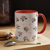 Charming Floral Accent Coffee Mug - Perfect for Tea Lovers, Gift Ideas, Mothers Day, Unique Home Decor, Floral Kitchenware
