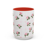 Charming Floral Accent Coffee Mug - Perfect for Tea Lovers, Gift Ideas, Mothers Day, Unique Home Decor, Floral Kitchenware